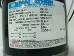  Marathon M0B16 36 AC Motor 48N-2 Frame 1/6HP 3450 RPM 115VAC TE Image