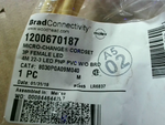  Brad Connectivity 1200670187 Micro-Change Cordset 3P Female Str Factory Sealed Image