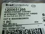  Brad Connectivity 1200651266 Micro-Change Cordset 4P Female Straight 5M- Factory Sealed Image