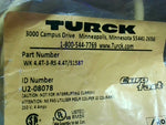  Turck WK 4.4T-3RS 4.4T/S1587 Eurofast Cordset 4P Male Straight Factory Sealed Image