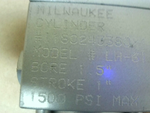  Milwaukee LH-61 Low Pressure Hydraulic Cylinder 1.5" Bore 1" St Image