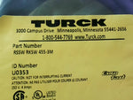  Turck RSSW RKSW 455-3M Cordset 5P Male/Female Stright 3M U0353 Factory Sealed Image