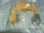  Turck RSM WKM 50-0.3M Cordset 5P Male Stright/ Female 90deg. Factory Sealed Image