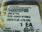  Brad Harrison 704000D02F060 Cordset 4P Female Stright 6" Factory Sealed Image