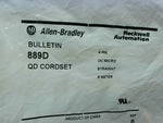  Allen Bradley 889D-F4AENM-0M6 /B QD Cordset 4P Male/Female Straight Factory Sealed Image