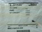  Allen Bradley 889D-F4AENM-0M6 /B QD Cordset 4P Male/Female Straight Factory Sealed Image