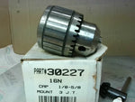  Jacobs 30227 Tapered Mount Drill Chuck 3JT 1/8" to 5/8" Capacit Image