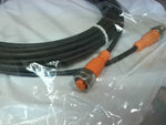  IFM EVC116 Sensor Cable Male to Female 4 Pole 250 VAC 300VDC 1. Factory Sealed Image
