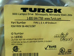  Turck RSM RKM 36-4M/S1587 Cord Set 3 Conductor, Male & Female C Factory Sealed Image