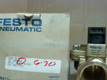  Festo MN1H-2-1 1/2-MS Solenoid Valve 1-1/2"NPT  0.5-10bar, 7-14 Image