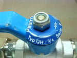 Festo QH-3/4 Ball Shut Off Valve Series R 3/4"NPT  0-30 Bar Image