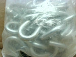  Fastenal #14 2" Zinc Steel Open Ended S Hook .187" Wire Lot Of Image