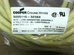  Cooper Crouse Hinds 5000110-323SE 4 Pin M/F Cord Factory Sealed Image