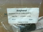  Amphenol 97-3106A22(0850) 4 Socket Circular Connector In-Line P Factory Sealed Image