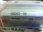  SMC CDQ2A32-15D Compact Cylinder 32mm Bore 15mm Stroke Factory Sealed Image