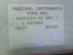  National Instruments 180524D-20 /1 50P Ribbon 2M Factory Sealed Image