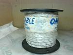  Omni L716ST-02 #16 Wire TC PVC 600/1000V White w/ Blue Stripe ( Factory Sealed Image