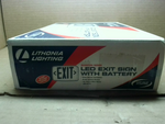  Lithonia Lighting 388066 Quantum Series LED Exit Sign With Ni-c Image