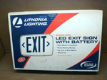  Lithonia Lighting 388066 Quantum Series LED Exit Sign With Ni-c Image