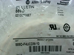  Allen-Bradley 889D-F4UCDM-10 Cordset 4 Pin Stright Male/Female  Factory Sealed Image