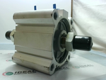  SMC CQ2WA80-30DMZ Compact Double Rod Cylinder 80mm Bore x 30mm Image