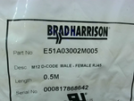  Brad Harrison E51A03002M005 M12 D-Code Male/ Female RJ45 Cable Image