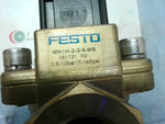  Festo MN1H-2-3 /4-MS  BRASS SOLENOID VALVE 3/4" 7-145PSI 24V Image