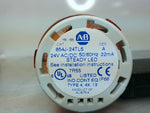  Allen Bradley 854J-24TL5 /A  Amber Steady LED Stack Light 24 V Image