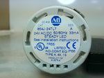  Allen Bradley 854J-24TL7 /A Clear Steady LED Stack Light 24V AC Image