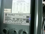  SQUARE D 9422FTCN30 3 Pole 30A 600V Breaker With Combination Motor Starter Enclosure /Nema 8536SC03S Image