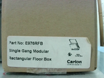  CARLON E976RFB Single Gang Modular Rectangular Floor Box Image