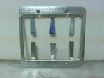  B-line BB20 Cover Plate Mounting Bracket 2 Gang P-Galvanized (1 Image