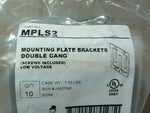  Caddy MPLS2 Mounting Plate Bracket Double Gang Low Voltage w/ S Factory Sealed Image