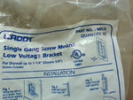  Caddy MPLS Mounting Plate Bracket Single Gang Low Voltage w/ Sc Factory Sealed Image