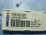  SECO 11NR2.0ISO S25M Carbide Threading Inserts (10PCS) Image