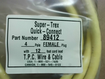  TPC WIRE 89412 4 Pole Female Cable, 90 Degree, 12 ft FNIP Image
