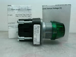  Allen Bradley 800T-QH2G /V Green LED Pilot Light 12-130V AC/DC Image