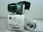  Allen Bradley 800T-QH2G /V Green LED Pilot Light 12-130V AC/DC Image