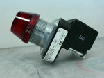  Allen Bradley 800T-QH2R /V Red LED Pilot Light 12-130V AC/DC Image