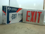  Lithonia LQC2R Black/Brushed Face Die-Cast LED Exit Double Sten Image