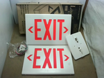  Hubbell LXURWE Thermoplastic LED Emergency Exit Sign 120/277Vac Image