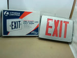  Lithonia Lighting LQC 1 R EL N Cast Aluminum LED Exit Sign Image