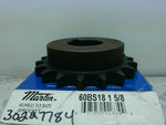  Martin 60BS18 1-5/8 Roller Chain Sprocket 1-5/8" Bore Image