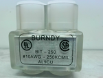  Burndy BIT-250 Clear Insulated Connector Two Barrel Bug 10AWG Image