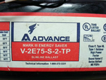  Philips Advance V-2E75-S-2-TP Mark III Energy Saver Slimline Ba Image