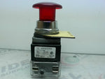  Furnas  52PE2DRA /G Illuminated Push-Pull Red-LED Switch 24VAC- Image