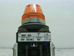  Allen Bradley 800T-Q24 /T Amber Pilot Light 24V Image