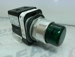  Allen Bradley 800T-QTH2G /U Green Push Button Pilot Light Switch Image