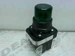  Allen Bradley  800H-QRBH24G /F Illuminated Green Push Button 24 Image