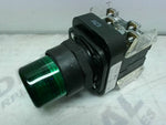  Allen Bradley  800H-QRBH24G /F Illuminated Green Push Button 24 Image